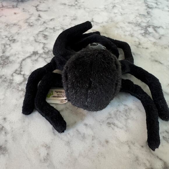Folkmanis Mini Spider Finger Puppet Black Arachnid Puppet Tarantula - Picture 4 of 10
